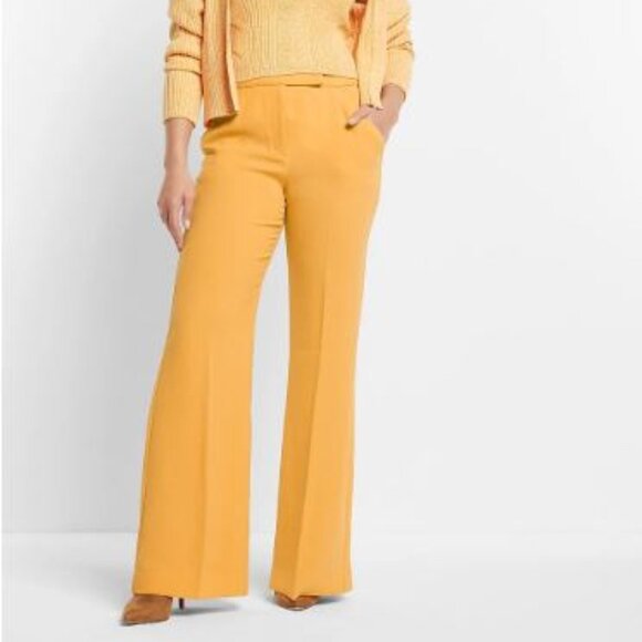 NWT Express Super High Waisted Twill Flare Trouser Pant